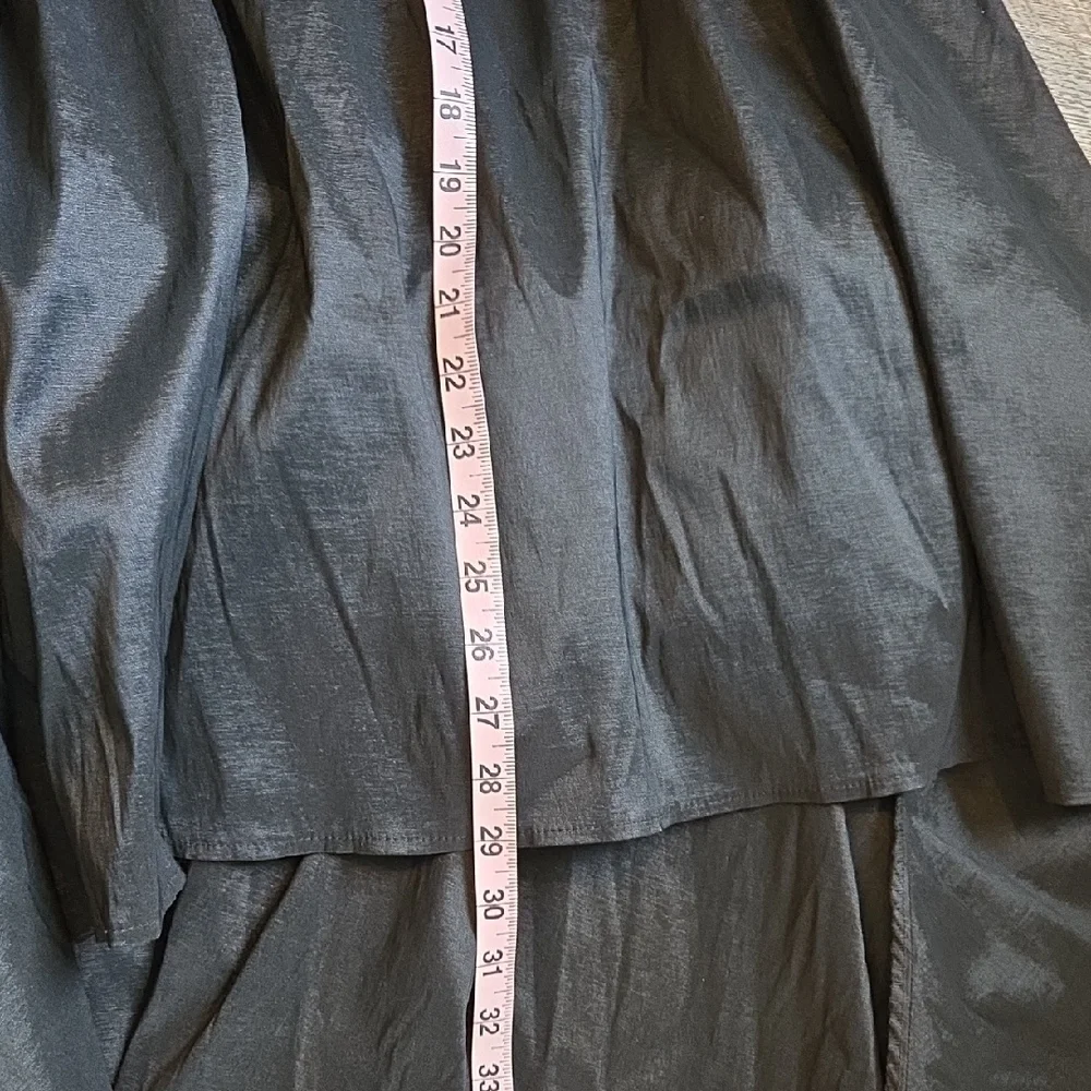 B. Smart  Cocktail Dress Size 11/12 Black High-Low with Cold Shoulder - Picture 9 of 14